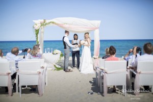 Beach wedding in Sardinia