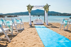 Beach wedding in Sardinia