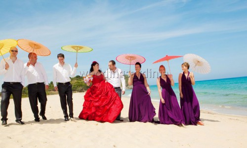 Beach wedding costarei sardinia