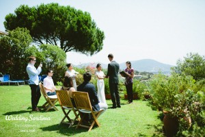 garden ceremony in Sardinia