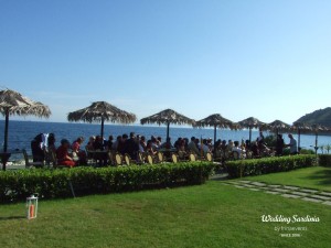 garden ceremony in Sardinia