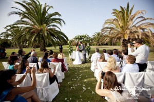 garden ceremony in Sardinia