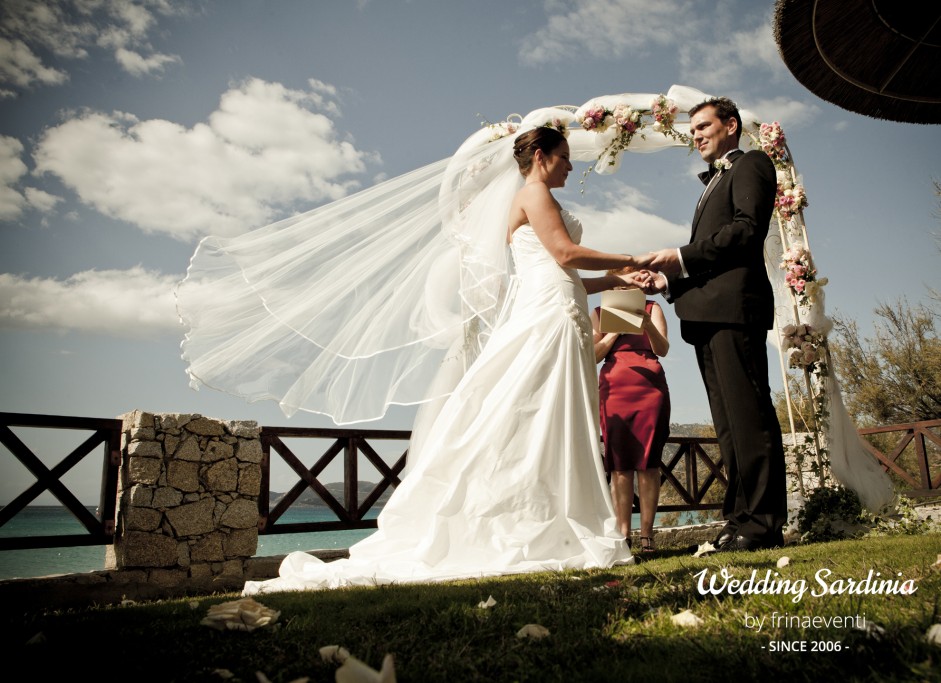 Garden ceremony in Sardinia