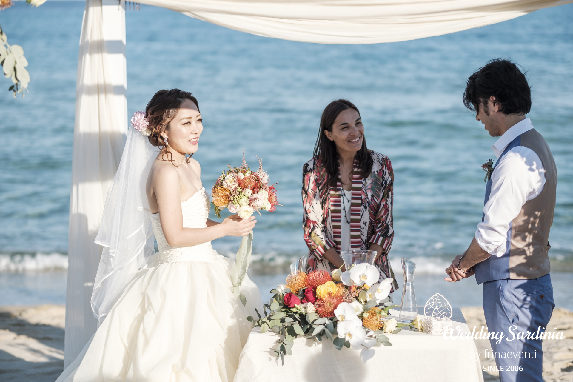 Japanese beach wedding costarei